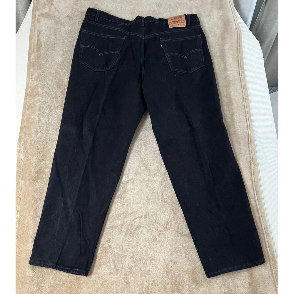 Vintage Levis 550 Relaxed Fit Jeans Men's 46(44)x30 Black Made in USA faded good